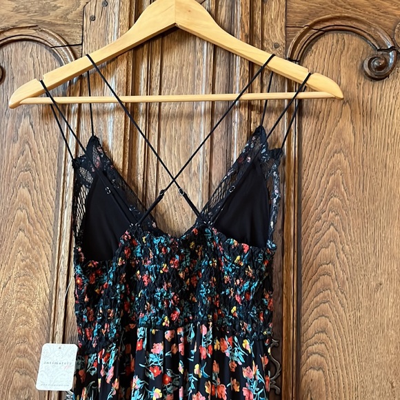 NEW Free People One Adella Printed Slip Mini Crochet Lace Dress - Picture 10 of 15